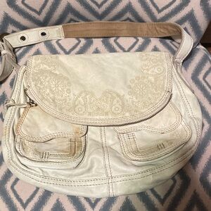 Lucky Brand Elegant Cream Shoulder Bag as is